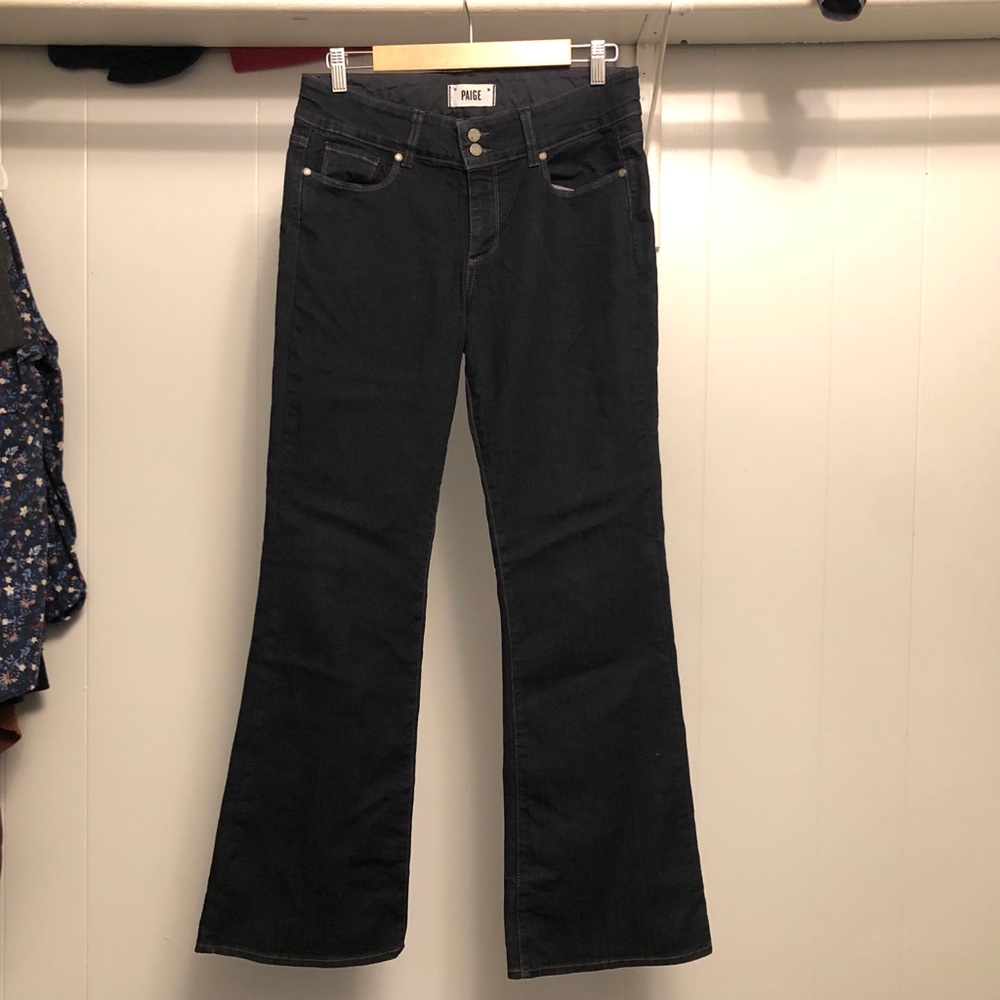Paige denim 31 hidden hills petite dark wash jeans